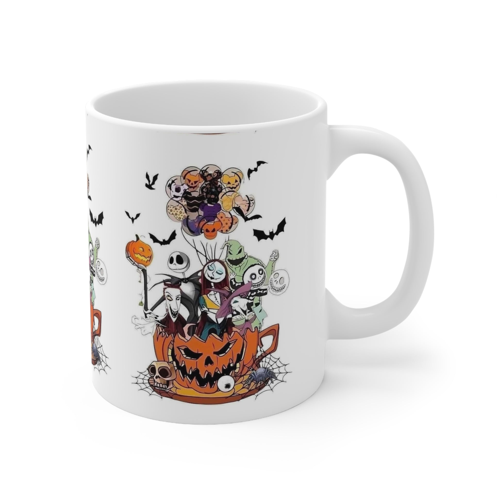 Nightmare Before Christmas- ๐ White Ceramic Mug - Creations by Chris and Carlos